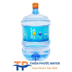 Nước tinh khiết Hoàn lưu khoáng Satori Bình vòi 19L