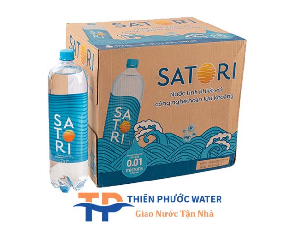 Nước tinh khiết Hoàn lưu khoáng Satori Thùng 1500ml