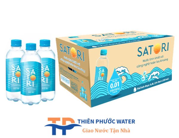 Nước tinh khiết Hoàn lưu khoáng Satori Thùng 500ml